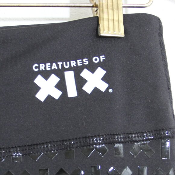 NWT Creatures of XIX Gecko Grip Leggings Black High Rise Stirrups Size Medium - Picture 3 of 11